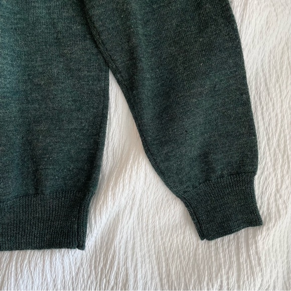 Vintage Dark Green Wool Charter Club Turtleneck Sweater - Picture 4 of 6